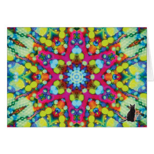 Carte de voeux de kaléidoscope de Xycon