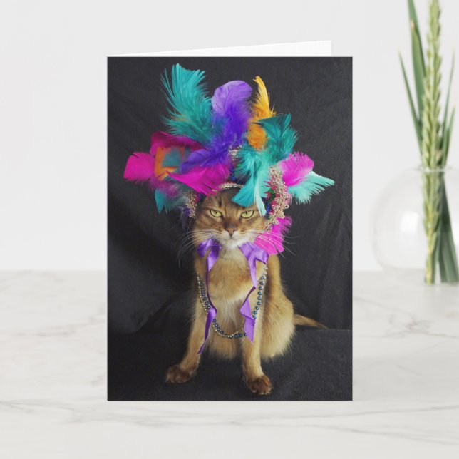 Carte de voeux de Kitteh de mardi gras, enveloppe (Devant)