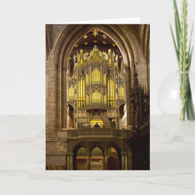 Carte de vœux de la cathédrale de Chester (Devant)