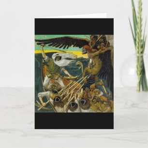 Carte de voeux de la "défense" de Gallen-Kallela