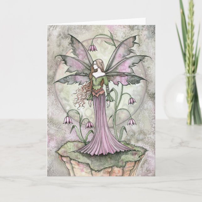 Carte de vœux de la fée de la lune tranquille (Devant)