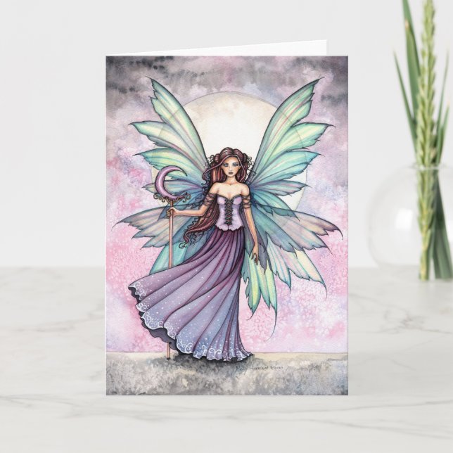 Carte de vœux de la fée du printemps par Molly Har (Devant)