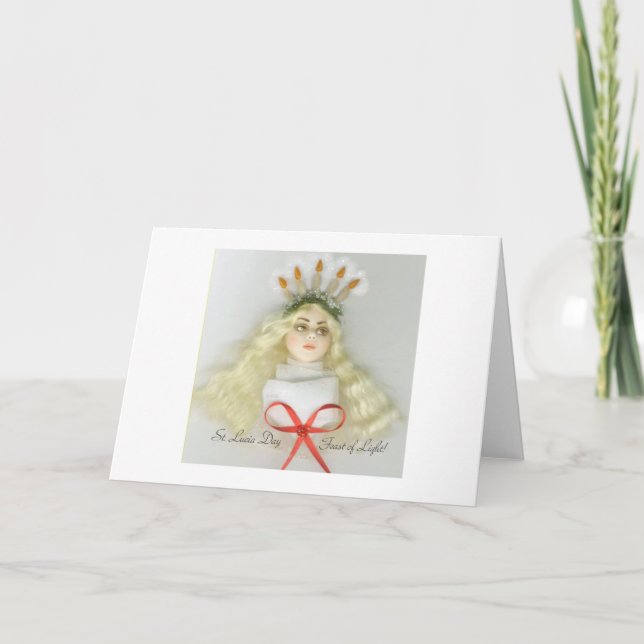 Carte de vœux de la fête de la Sainte-Lucie 177 JL (Devant)