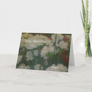 Carte de voeux de la fête des mères-Fille