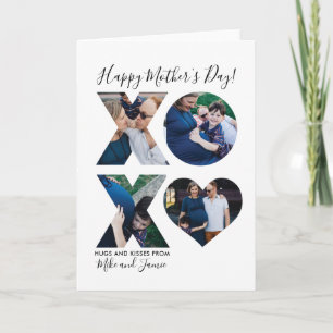Carte de vœux de la fête des mères mignonne XOXO