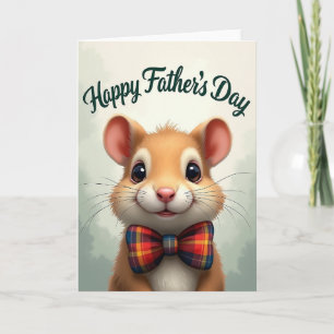 Carte de vœux de la fête des papas animaux tout do