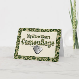 Carte de voeux de la fête des vétérans pour un hér