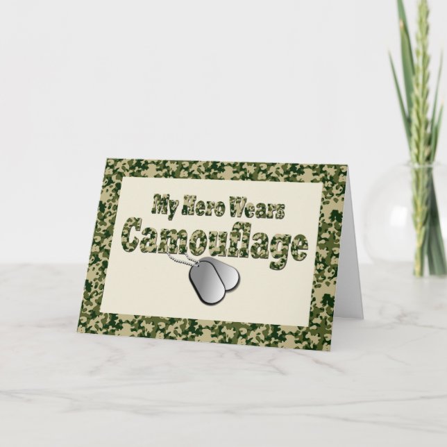 Carte de voeux de la fête des vétérans pour un hér (Devant)