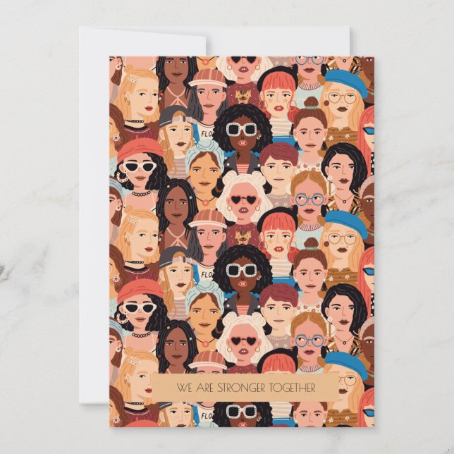 Carte de voeux de la Journée internationale de la  (Devant)