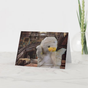 Carte de vœux de la momie d'Halloween
