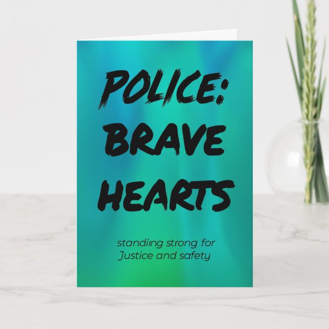Carte de voeux de la police (Devant)