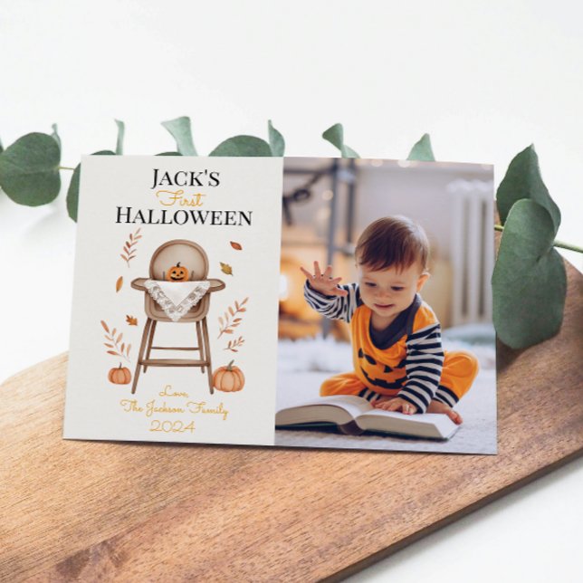 Carte de vœux de la première Halloween de bébé Cit (Créateur téléchargé)