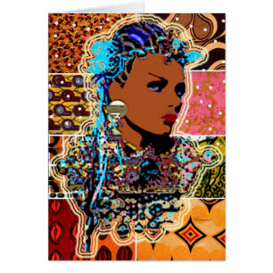 Carte de vœux de la princesse africaine