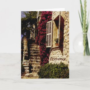 Carte de voeux de la Provence, St Paul de Vence