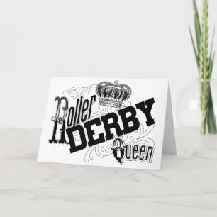 Carte de voeux de la Reine de Derby de rouleau