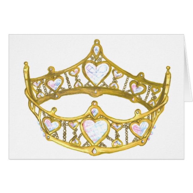 Carte de voeux de la Reine des Coeurs (Devant horizontal)