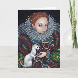 Carte de voeux de la "Reine Elizabeth et d'une
