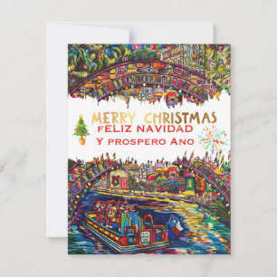 Carte de vœux de la Riverwalk de San Antonio