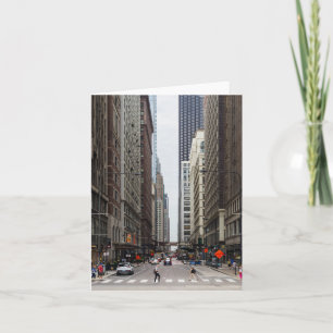 Carte de vœux de la rue Madison à Chicago