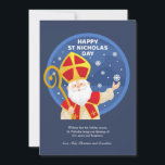 Carte de voeux de la Saint-Nicolas<br><div class="desc">Une carte festive de la Saint Nicolas Day parfaite pour le partage. (vecteur hivernal créé par freepik - www.freepik.com). La carte est facile à customiser avec vos options de libellé, de police, de couleur de police et de forme de papier. Pas exactement ce que vous cherchez ? Tous nos produits...</div>