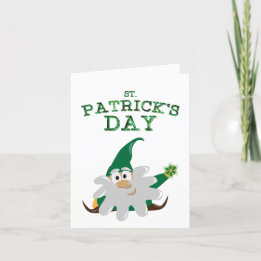 Carte de vœux de la Saint-Patrick gnome