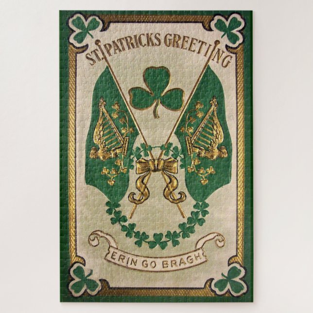 Carte de vœux de la Saint-Patrick Grand Puzzle (Vertical)