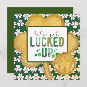 Carte de voeux de la Saint Patrick LUCKY UP