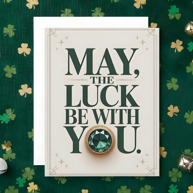 Carte de vœux de la Saint-Patrick Que la chance  (Créateur téléchargé)
