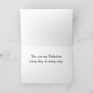 Carte de vœux de la Saint-Valentin