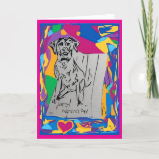 Carte de vœux de la Saint-Valentin