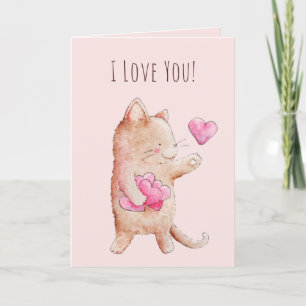 Carte de vœux de la Saint-Valentin avec amour pour