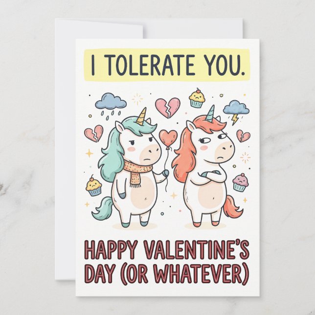 Carte de vœux de la Saint-Valentin avec citation d (Devant)