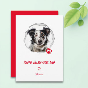 Carte de vœux de la Saint-Valentin avec photo de c