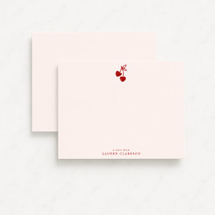Carte de vœux de la Saint-Valentin Cerise à Ruban