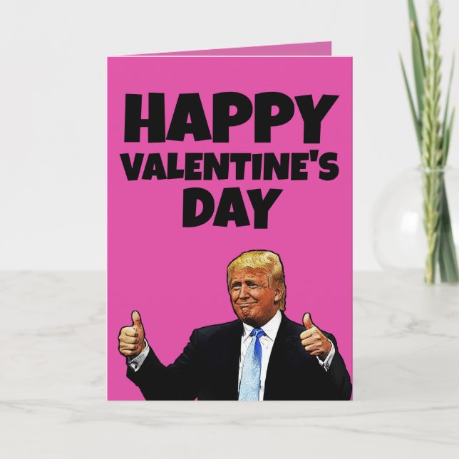 CARTE DE VOEUX DE LA SAINT-VALENTIN DE TRUMP (Devant)