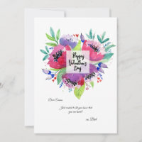 Carte de vœux de la Saint-Valentin Joyeuse