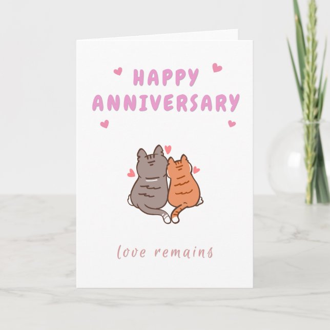 Carte de vœux de la Saint-Valentin pour chat (Devant)