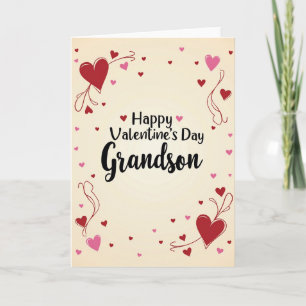 Carte de vœux de la Saint-Valentin pour petit-fils