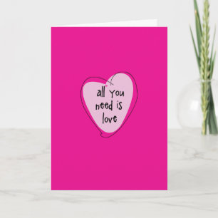 Carte de vœux de la Saint-Valentin Tout ce dont vo