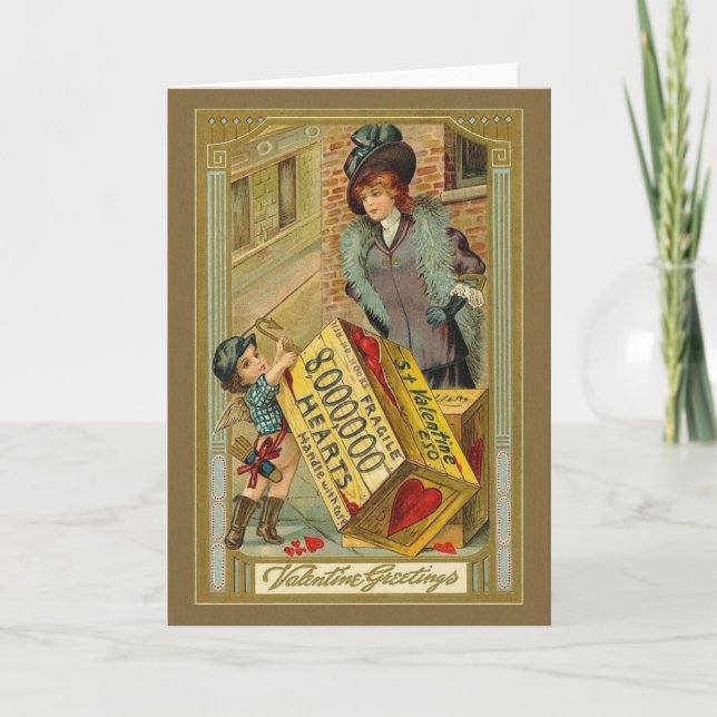 Carte de voeux de la Saint-Valentin victorienne (Devant)