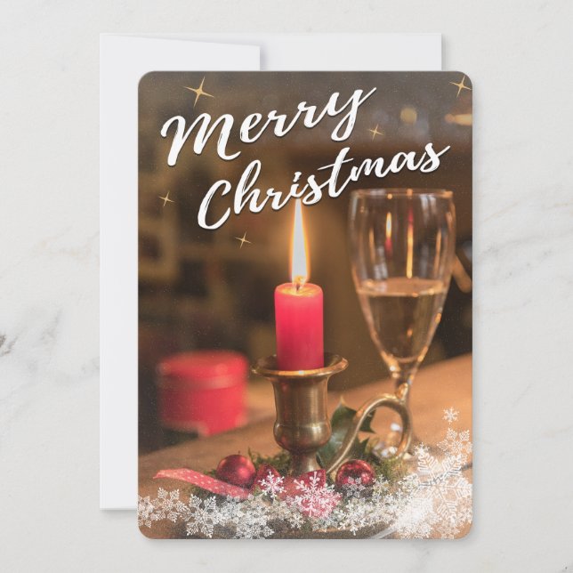 Carte de voeux de la saison de Noël à fond saigné (Devant)