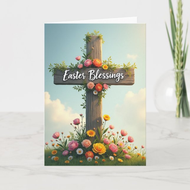 Carte de vœux de la saison des fleurs (Devant)