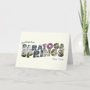 Carte de voeux de la série 02 de Saratoga Springs
