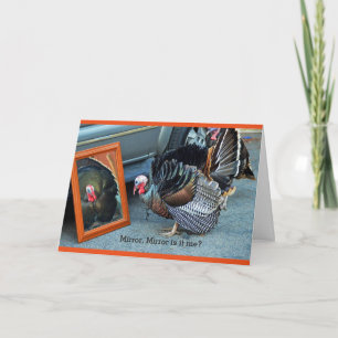 Carte de voeux de la Turquie regardant fixement sa