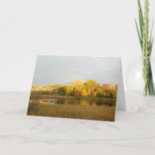 Carte de voeux de la veuve de l'automne
