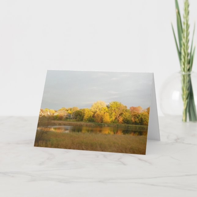 Carte de voeux de la veuve de l'automne (Devant)