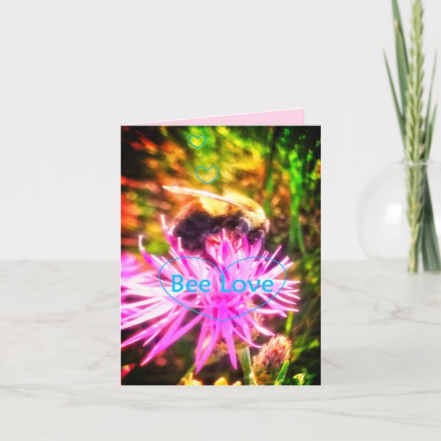 CARTE DE VOEUX DE L'AMOUR ORIBRIGHT D'ABEILLE (Devant)