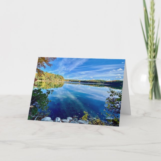 Carte de vœux de l'étang de Walden (Devant)