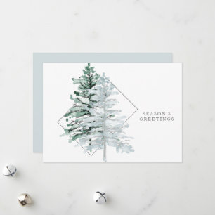 Carte de vœux de l'hiver Photo Saison