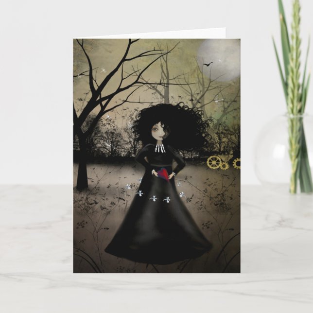 Carte de voeux de libellules de danse (Devant)